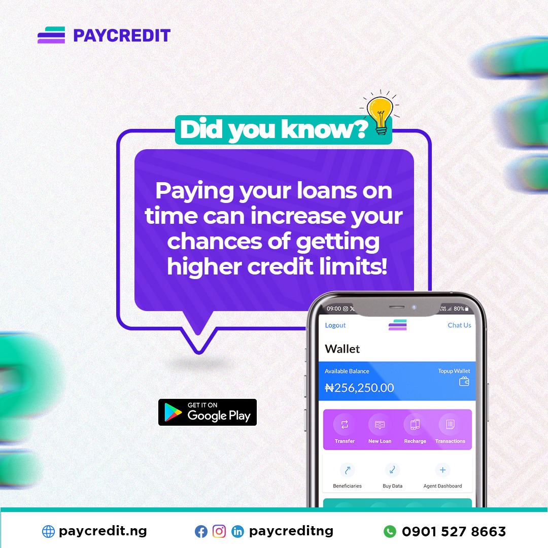 Did You Know? Paying Your Loans on Time Can Increase Your Credit Limit!