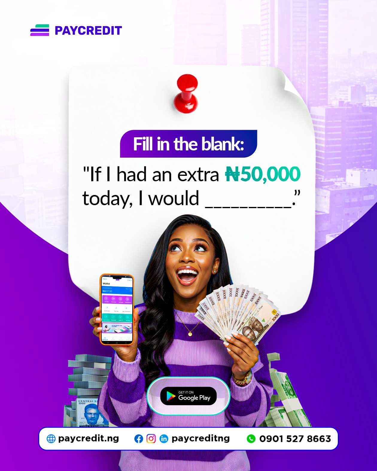 Fill in the Blank: “If I Had an Extra ₦50,000 Today, I Would ___.”